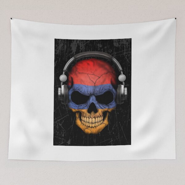 Item preview, Dj Skull with Armenian Flag designed and sold by JeffBartels.
