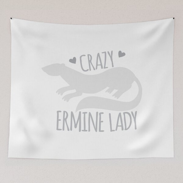 Item preview, Crazy Ermine Lady designed and sold by jazzydevil.