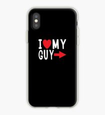 Vinilo o funda para iPhone I Love My Guy Family Love Heart Gift