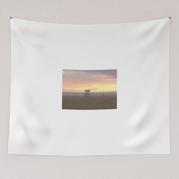 Item preview, Perfect beach sunset, Lifeguard tower in California designed and sold by deedeeoriginals.