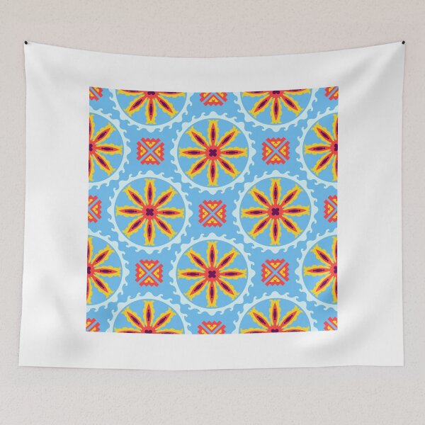 Aperçu de l'œuvre Seamless geometric ethnic patchwork pattern créée et vendue par Patternalized.