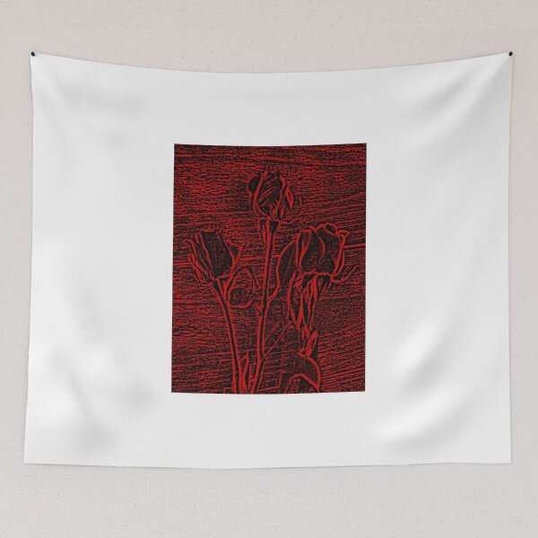 Item preview, Roses in Red and Black Textured Digitally Enhanced Photograph Art designed and sold by adriturner.