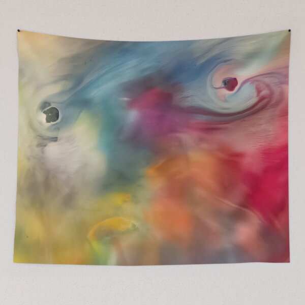 Item preview, Colored watercolor abstraction painting designed and sold by JBJart.