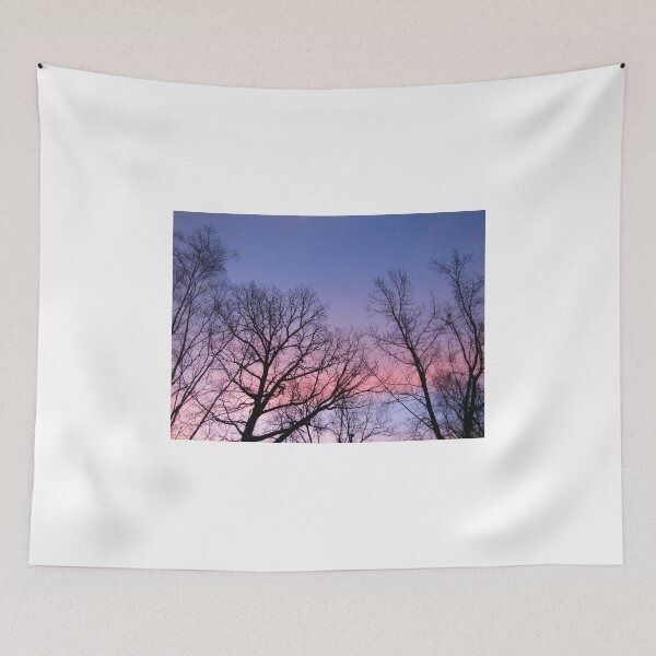 Item preview, Wonderful Colorful Sunrise Silhouetted Trees designed and sold by adriturner.