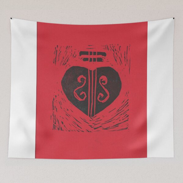 Item preview, HeartStrings on Red designed and sold by Stacie Arellano.