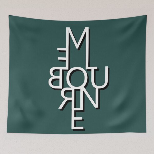Item preview, Melbourne - Mirror Text designed and sold by scribbledeath.