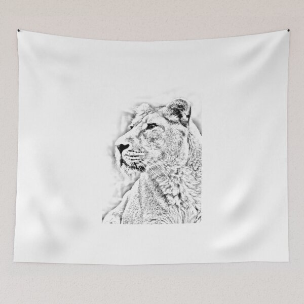 Item preview, Lioness Portrait designed and sold by Andy Beattie.
