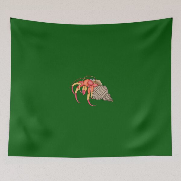 Item preview, hermit crab in green designed and sold by sriknick.
