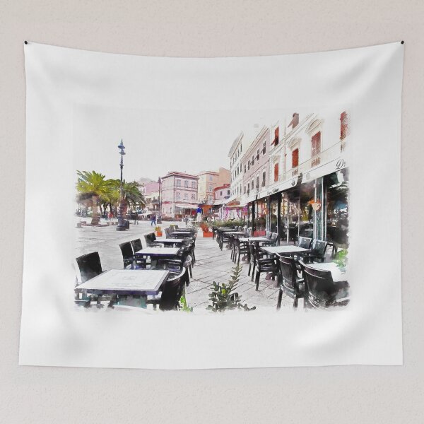Item preview, Island La Maddalena: square and building designed and sold by Giuseppe Cocco.