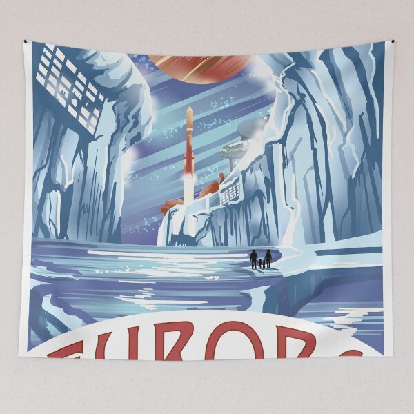Item preview, Visit Europa Space Travel Style  designed and sold by lynxcollection.