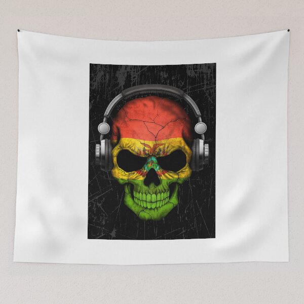 Item preview, Dj Skull with Bolivian Flag designed and sold by JeffBartels.