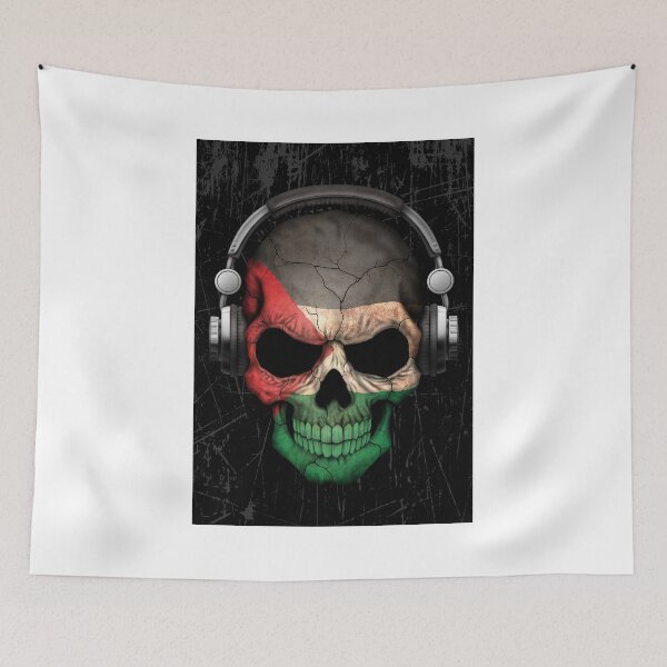 Item preview, Dj Skull with Palestinian Flag designed and sold by JeffBartels.