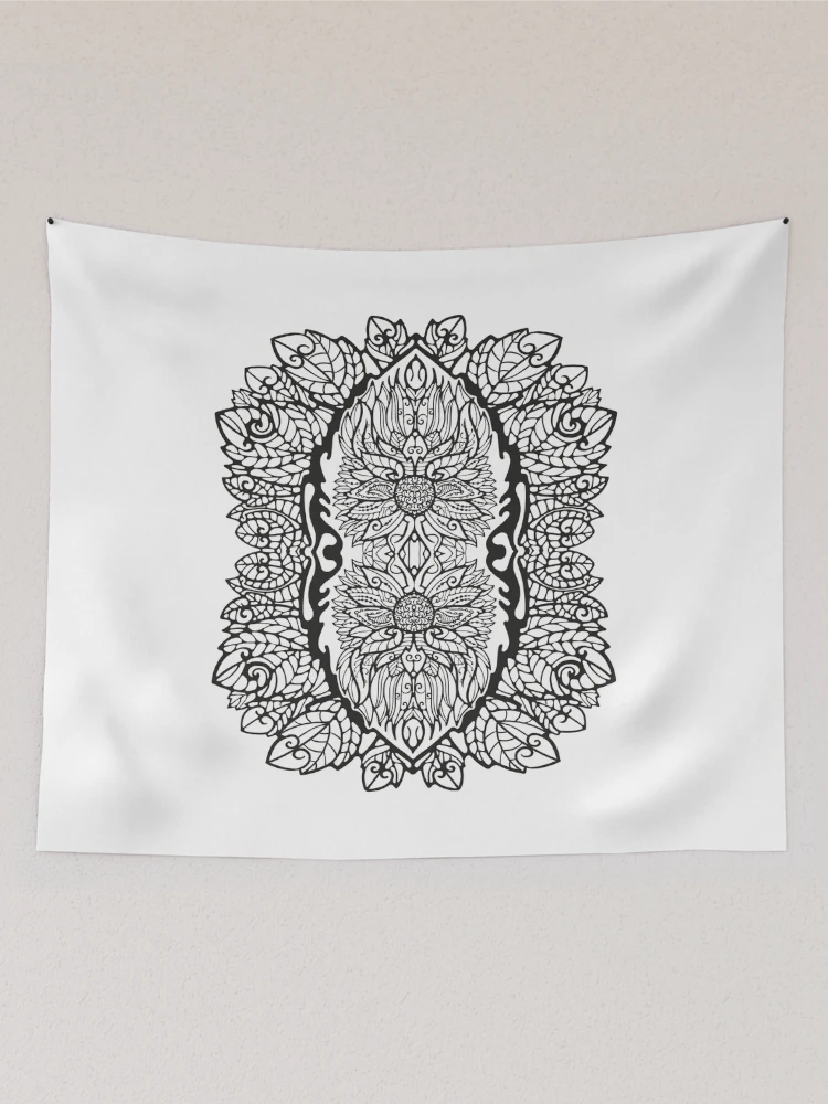 Thumbnail 2 of 3, Tapestry, Pattern mint designed and sold by Rif Khasanov.