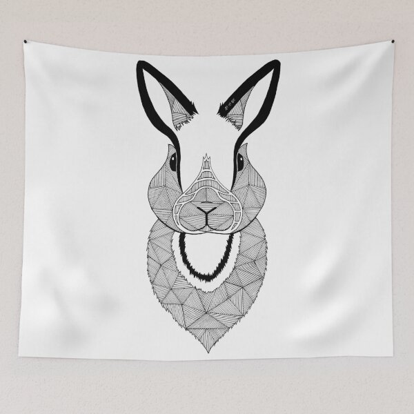 Item preview, Rabbit black and white designed and sold by artetbe.