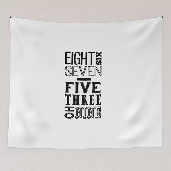 Item preview, 867-5309 (Dark Print) designed and sold by iamtheallspark.