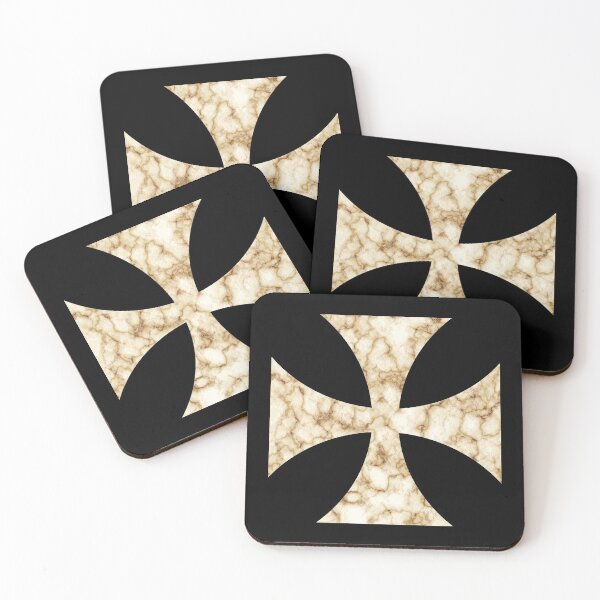 Item preview, Templar Cross White Marble designed and sold by Dator.
