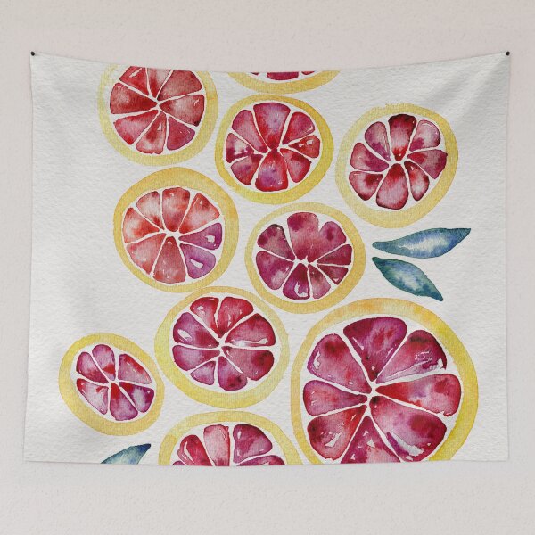 Item preview, Sliced Grapefruits Watercolor designed and sold by Cat Coquillette.