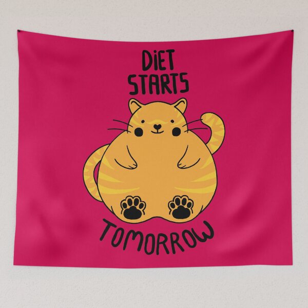 Item preview, Diet Starts Tomorrow designed and sold by Tobe Fonseca®.
