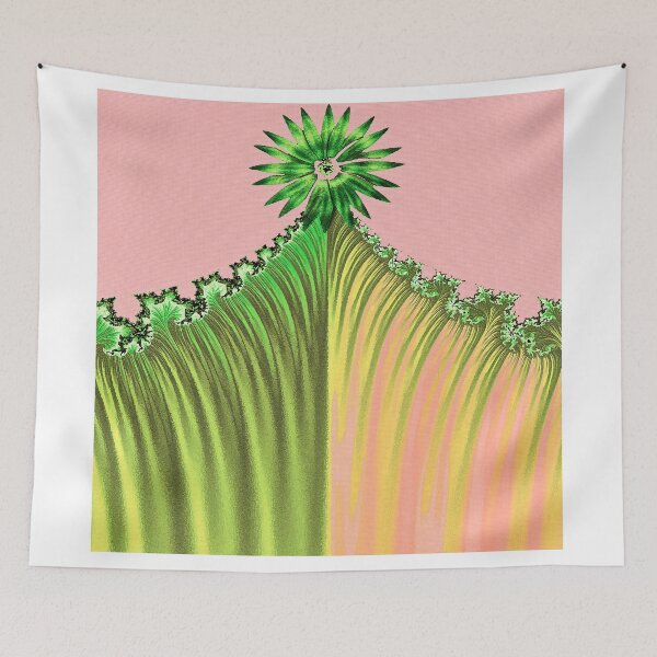 Artikelvorschau, Frühlings-Zeit-Rosa Fractal-Vorhang entworfen und verkauft von Overthetopsm.