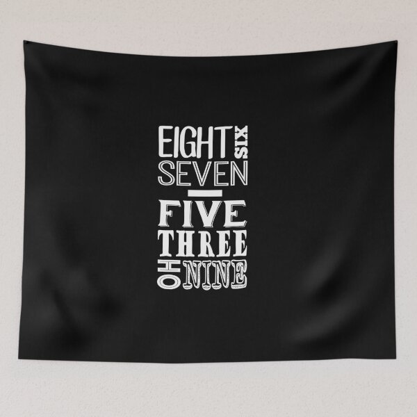 Item preview, 867-5309 (Light Print) designed and sold by iamtheallspark.
