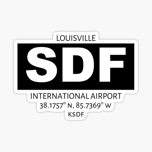 Louisville International Airport SDF Sticker