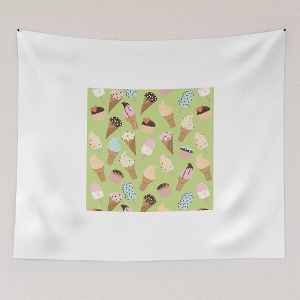 Item preview, Ice-cream Green Pattern designed and sold by Olya-Yang.