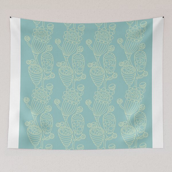 Item preview, Cosmic Flowers Blue designed and sold by Olya-Yang.