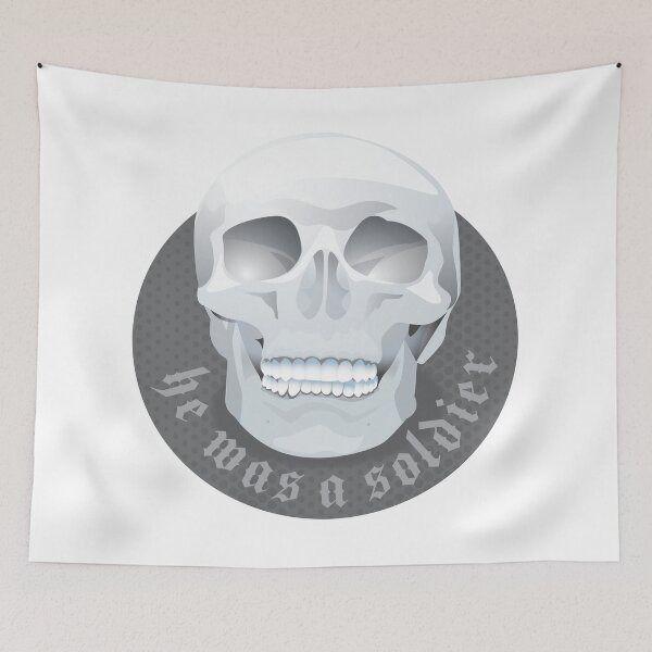 Item preview, He was a soldier (smiling skull sigil) Malazan empire fanart designed and sold by jazzydevil.