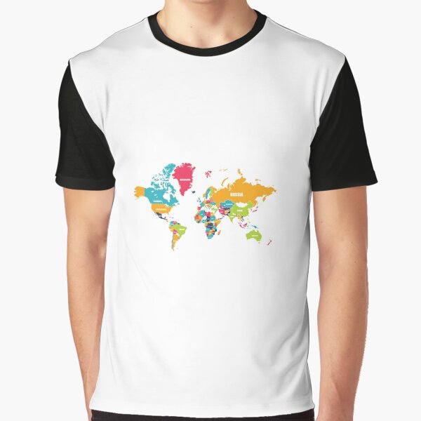 #World #Map #WorldMap Graphic T-Shirt