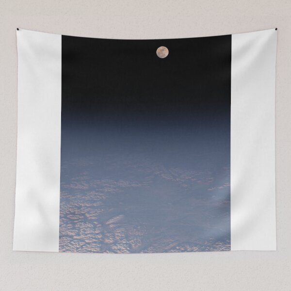Item preview, Earth And Moon From Space - Fantastic HD image of Earth taken from Orbit - International Space Station #iss designed and sold by Very Peculiar.