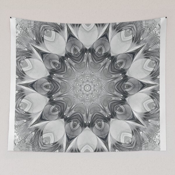 Aperçu de l'œuvre Black & White Star Pattern créée et vendue par fantasytripp.