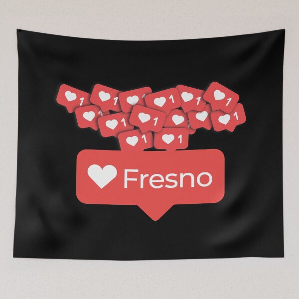 Item preview, Love My Fresno California Notification Hearts designed and sold by elhefe.