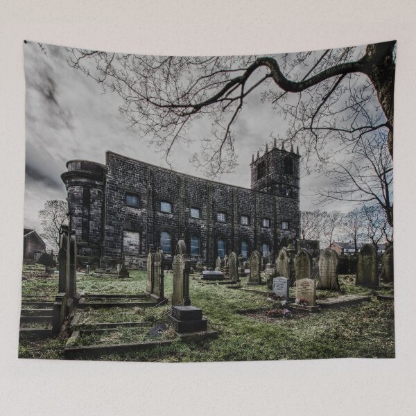 Item preview, St Peters spooky Sowerby West Yorkshire England designed and sold by Allenart_UK.
