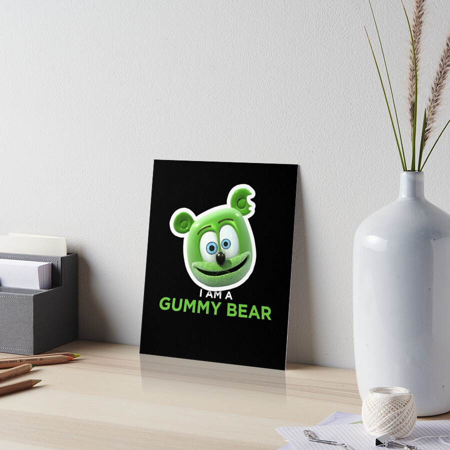 Cool Gummy Bear Art Board Print for Sale by Aurealis