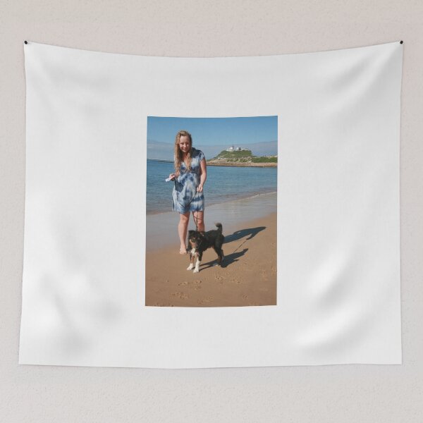 Item preview, 2 Ellie with her Australian Shepherd designed and sold by Cathie Brooker.