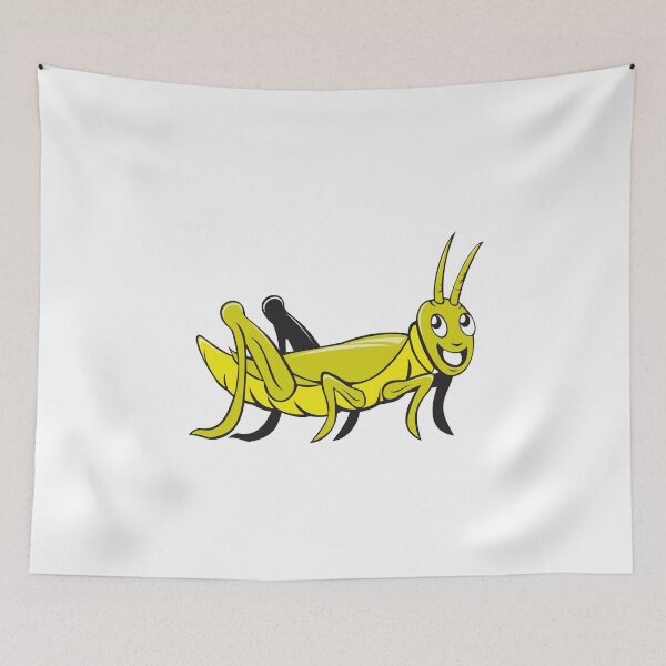 Item preview, Grasshopper Crawling Side Cartoon designed and sold by patrimonio.