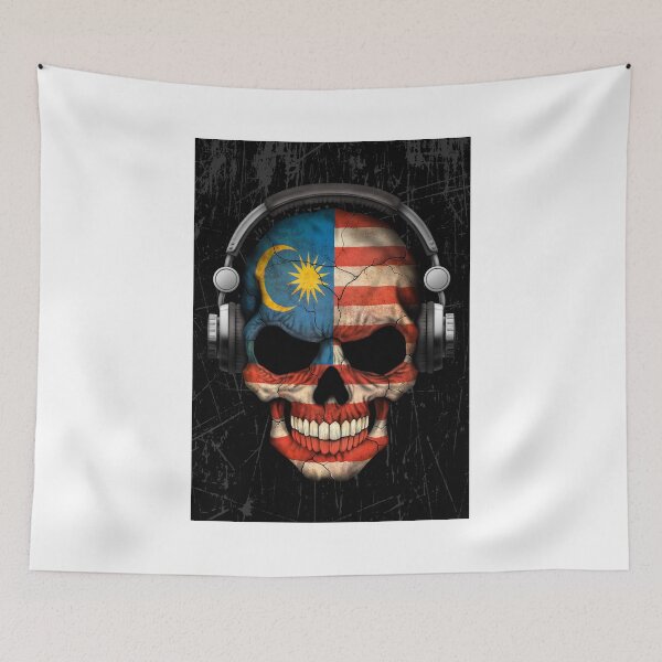 Item preview, Dj Skull with Malaysian Flag designed and sold by JeffBartels.