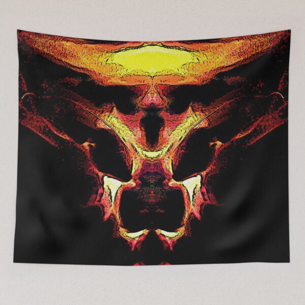 Item preview, Evil Fire Skull designed and sold by MilesArt.