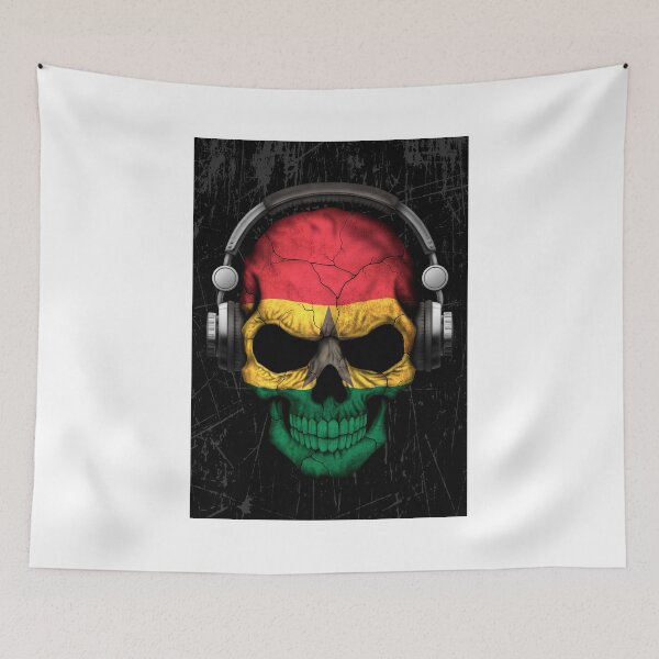Item preview, Dj Skull with Ghana Flag designed and sold by JeffBartels.