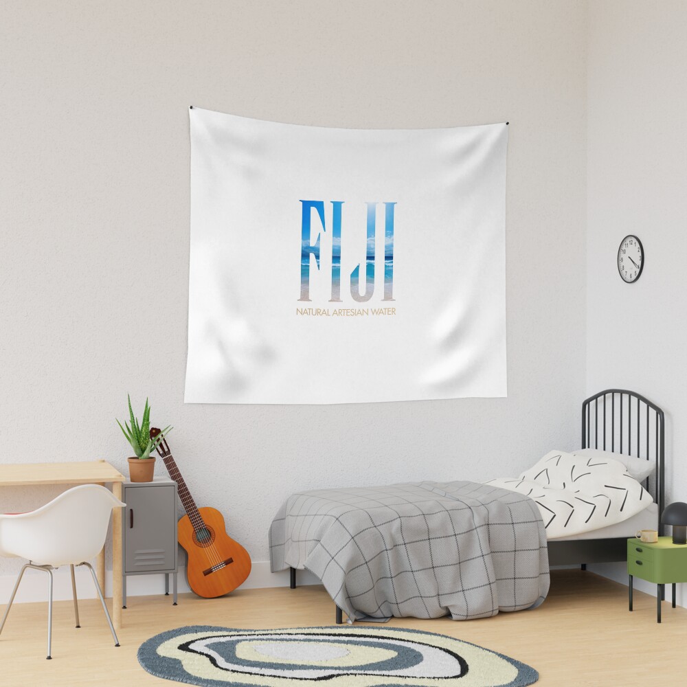 Fiji water tapestry sale