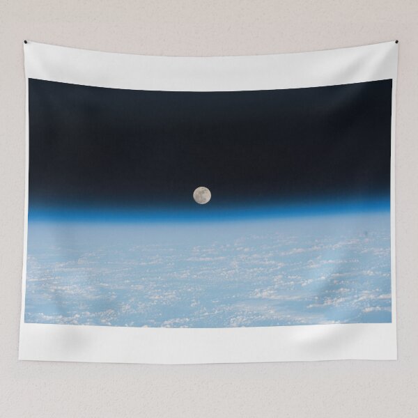 Item preview,  Earth And Moon From Space - Fantastic HD image of Earth taken from Orbit - International Space Station #iss designed and sold by Very Peculiar.