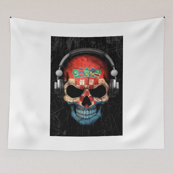 Item preview, Dj Skull with Croatian Flag designed and sold by JeffBartels.