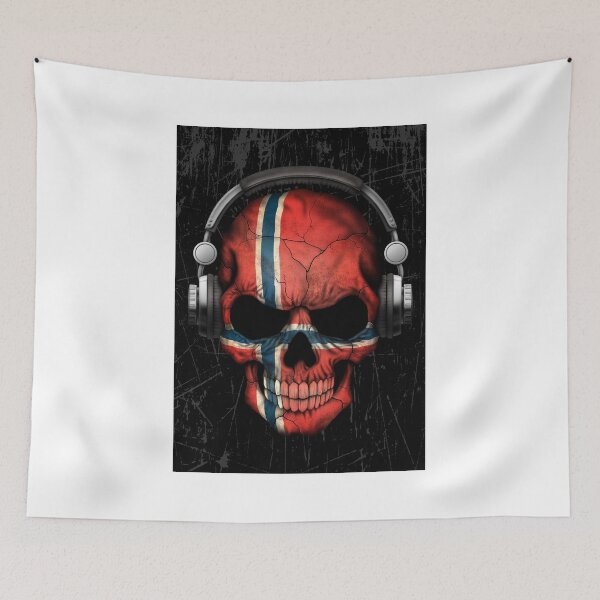 Item preview, Dj Skull with Norwegian Flag designed and sold by JeffBartels.