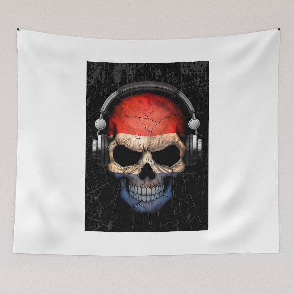 Item preview, Dj Skull with Dutch Flag designed and sold by JeffBartels.