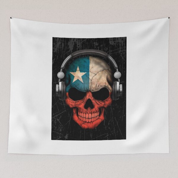 Item preview, Dj Skull with Chilean Flag designed and sold by JeffBartels.