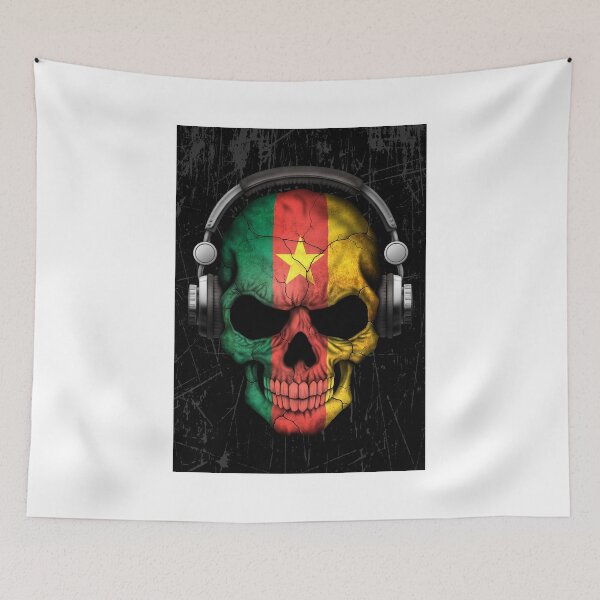 Item preview, Dj Skull with Cameroon Flag designed and sold by JeffBartels.