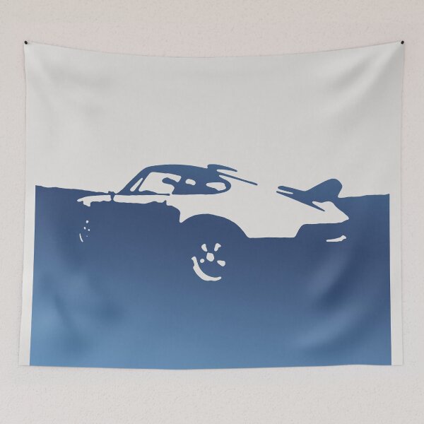Item preview, Porsche 911 Carrera - Blue on White designed and sold by uncannydrive.