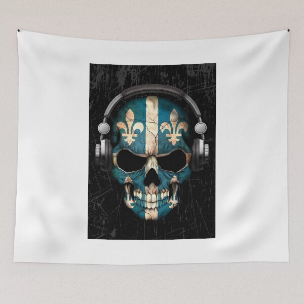 Item preview, Dj Skull with Quebec Flag designed and sold by JeffBartels.