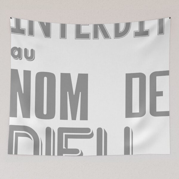 Item preview, INTERDIT au blasphème NOMS DE DIEUX v2 designed and sold by Thibaut Bachelier.
