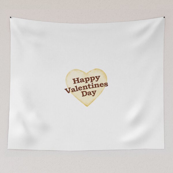 Item preview, Heart Shaped Happy Valentine Day Text Design designed and sold by DFLC Prints.